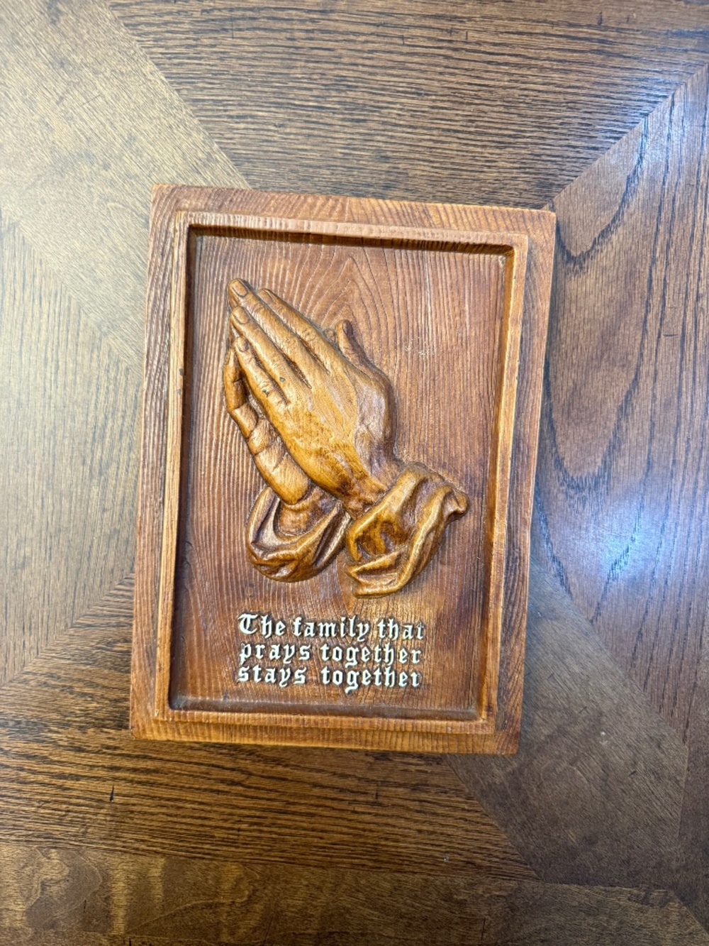 vintage Multi Products Inc. prayer wall plaque, family, wall decor